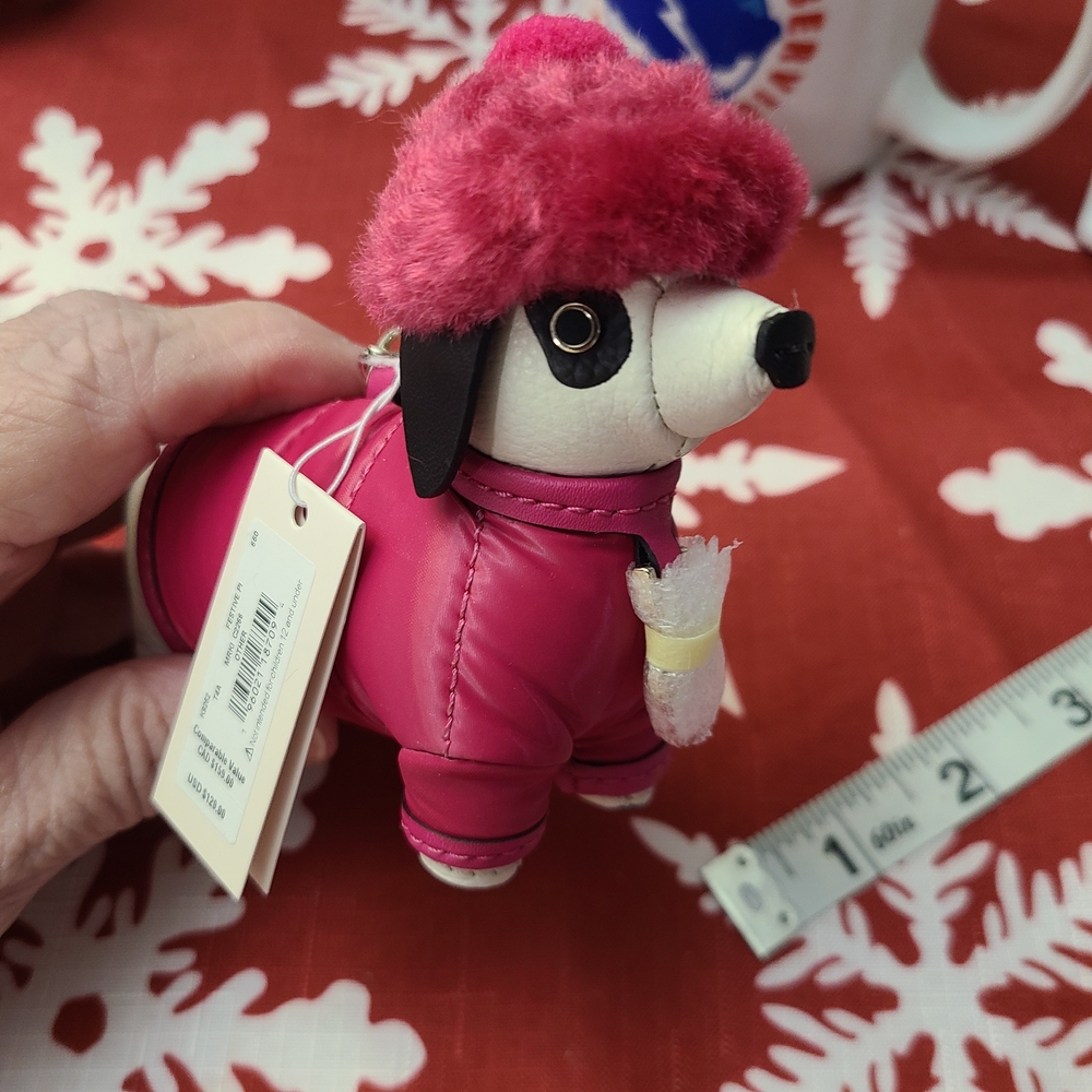 Kate Spade Dog Keychain
